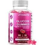 Vitamatic, Glucose Gummies, Natural Raspberry, 60 Gummies