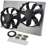 Derale Dual Rad Fan/Aluminum Shroud Assembly 16831