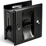 HOMOTEK Privacy Sliding Door Lock with Pull Replace Old Or Damaged Pocket Locks Hardware Quickly and Easily