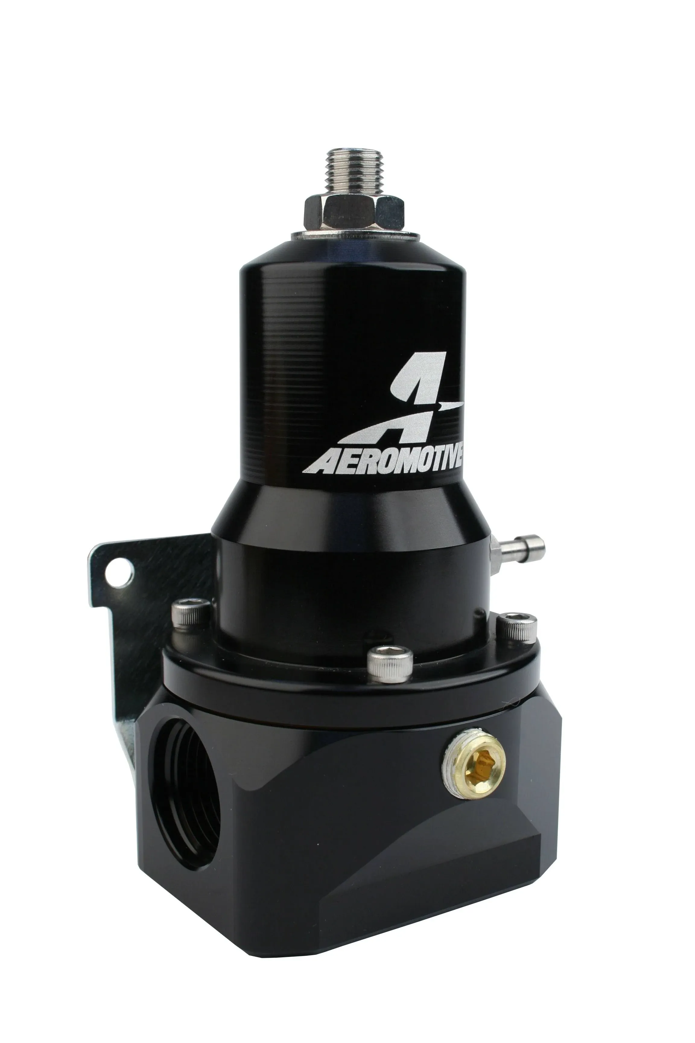 Aeromotive Regulator - 30-120 PSI - .500 Valve - 2x AN-10 Inlets / AN-10 Bypass - 13132