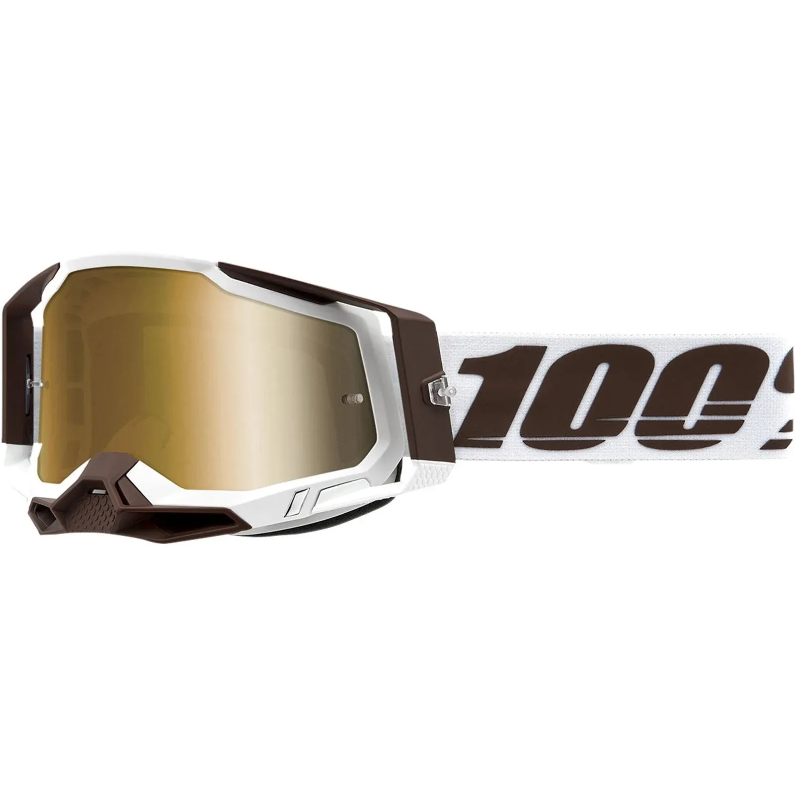 100% Racecraft 2 Goggles - Snowbird - True Gold