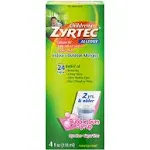 Zyrtec Allergy Syrup, Children's, Bubble Gum - 4 fl oz