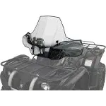 PowerMadd 24572 ProTEK Windshield for ATV - Rapid Release Mount - Clear with black graphics and headlight cut-out