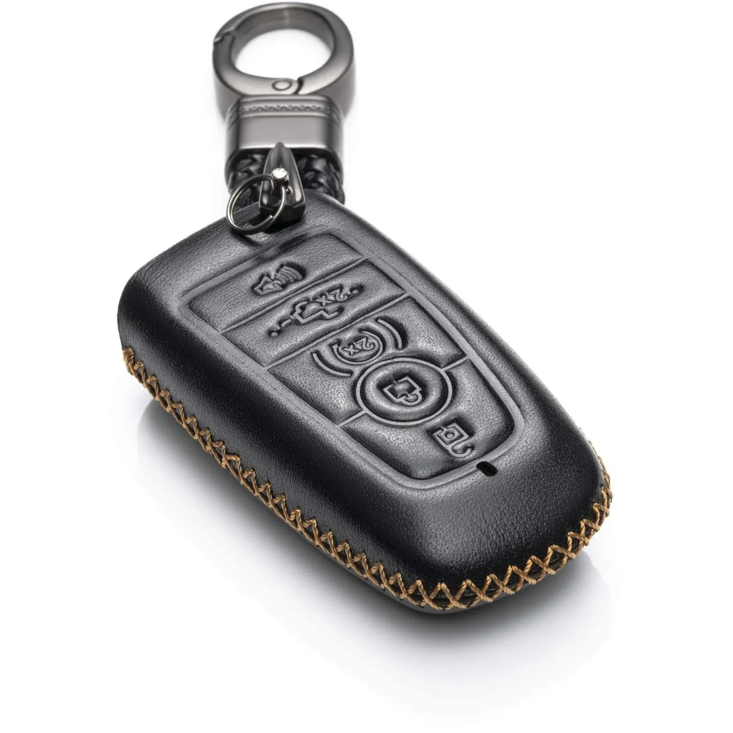 Vitodeco Leather Smart Key Fob Case Compatible with Ford Escape 2023, Bronco 2023 ...