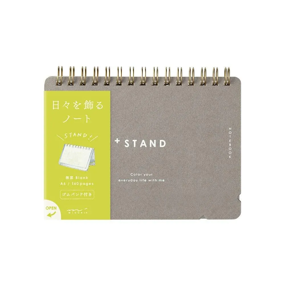 DESIGNPHIL Midori 13805006 Notebook, A6 Plus Stand, Unruled