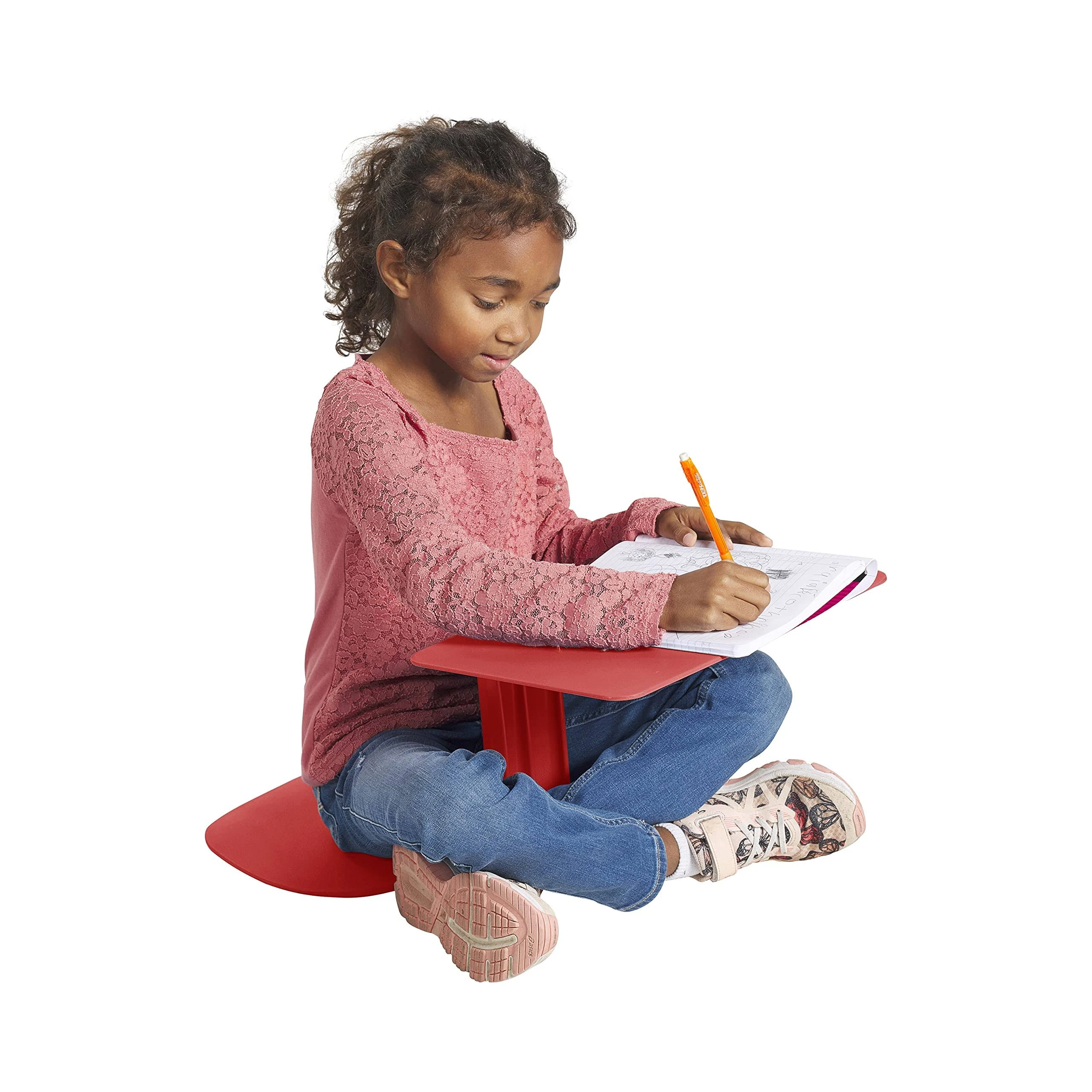 Ecr4kids The Surf Portable Lap Desk, Flexible Seating, Red, 10-Pack