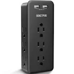 Surge Protector,Outlet Extender with 9 Outlets,Multi Plug Outlet with 2USB Ports