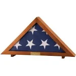 Personalized Veterans Flag Display Case XL