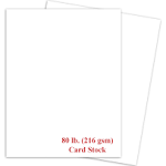 White Card Stock - 8 1/2 x 11 Smooth Cardstock - 50 Sheets per Pack