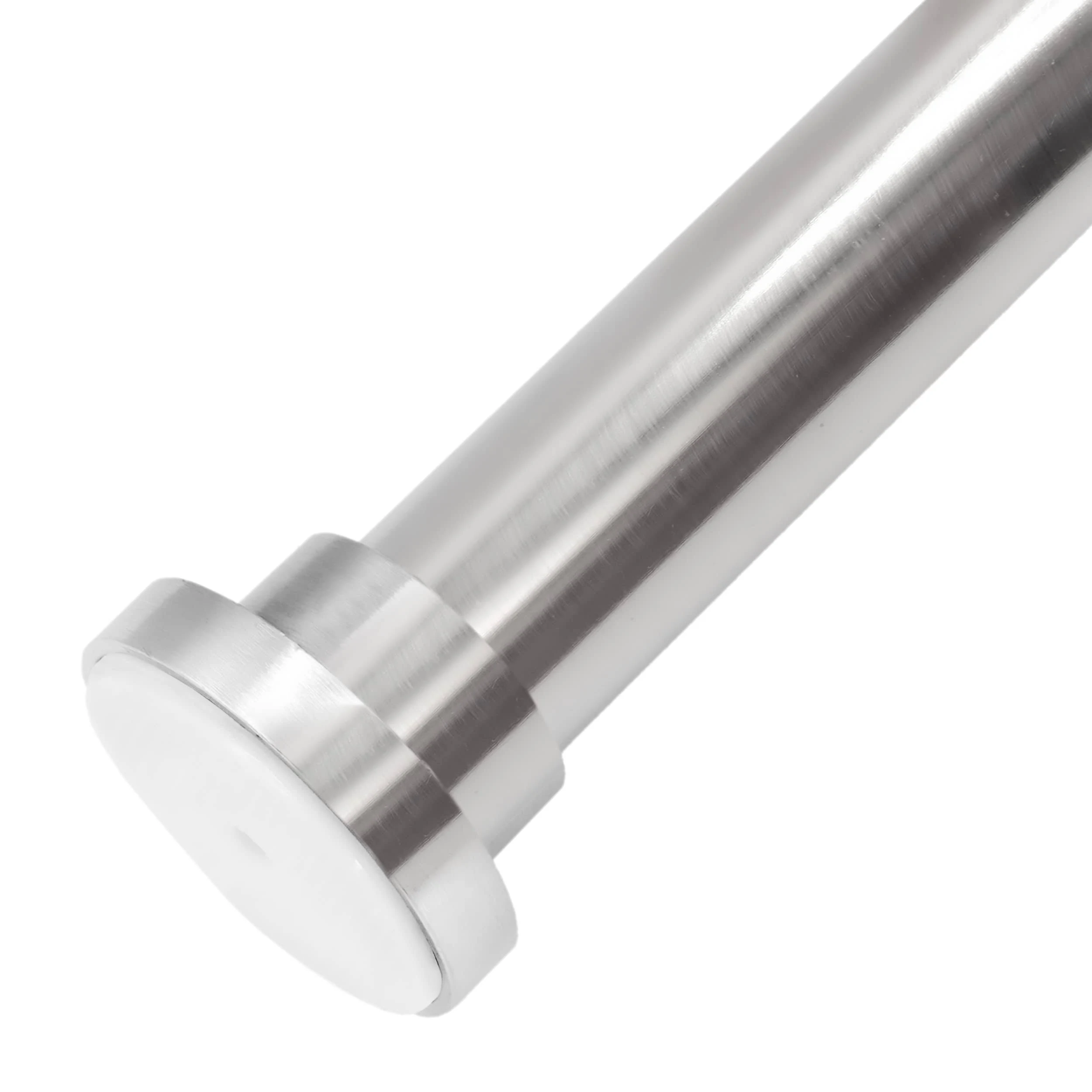 Meriville 1-Inch Diameter Metal Spring Tension Rod, Adjustable Length 18-inch to 30-Inch, Satin Nickel