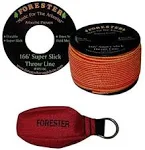 Arborist Throw Line Kit Ultra Slick 100% Polyester Rope with Weighted Throw Bag 