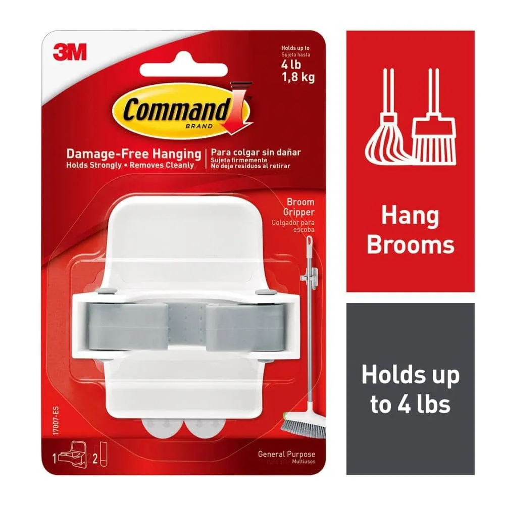 Command Broom Gripper (White)