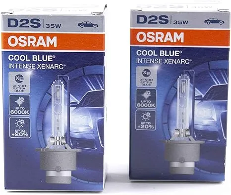 OSRAM D2S CBI Cool Blue Intense Xenon HID Headlight Bulbs up to 6000K (Two Bulbs)