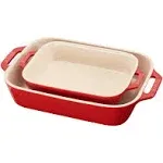 Staub Ceramic Rectangular Baking Dish 2-Piece Set