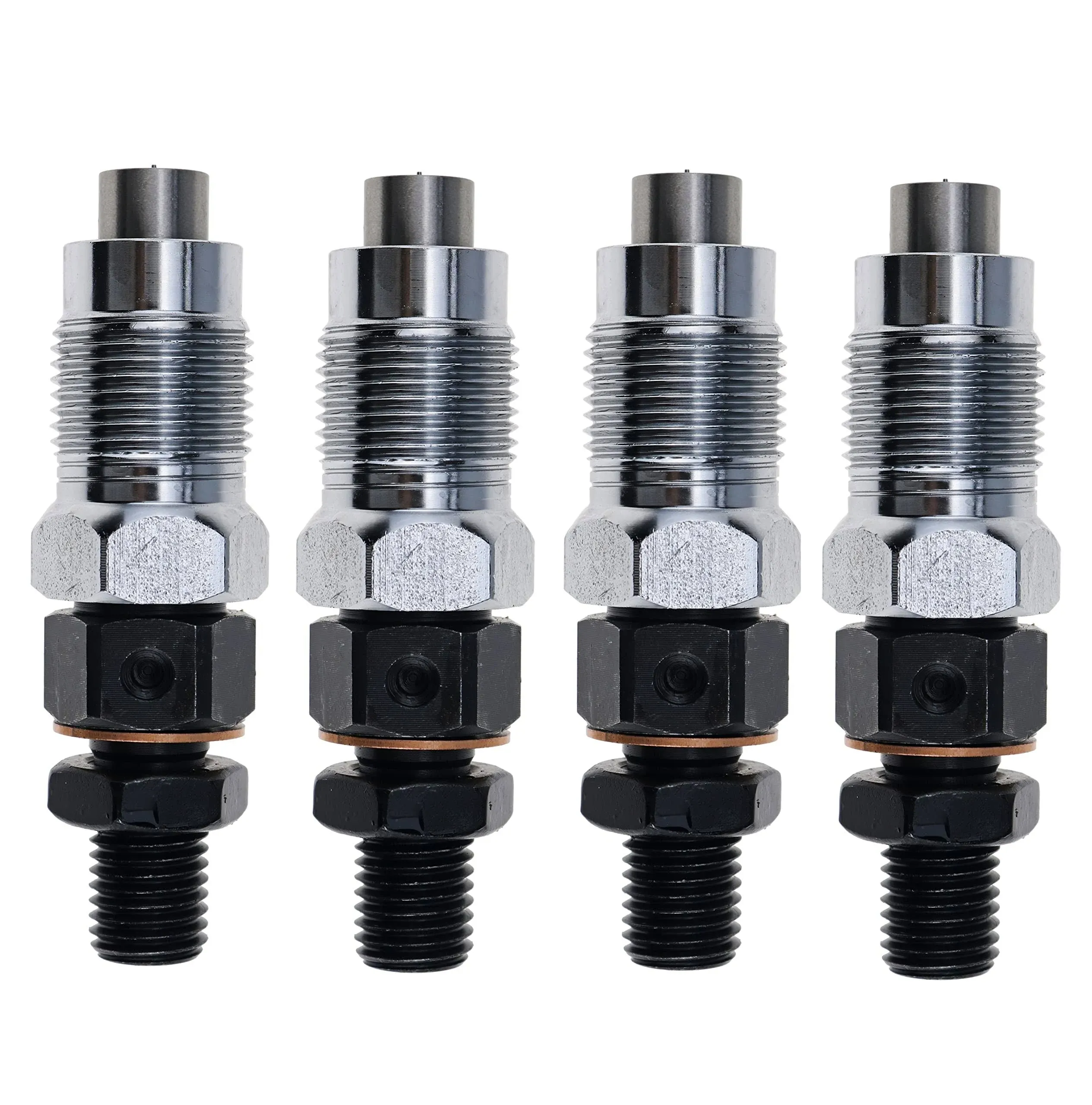 JEENDA 4PCS Fuel Injectors for Bobcat 743 751 753 773 763 S150 S160 S175 S185 T190 Kubota V2203 V2003 V2003T Engine Kubota Tractors Excavators 16454-53900 6722147