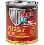 POR-15 45008 Gloss Black Rust Preventive Paint - Pint