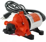 SEAFLO 110V 3.3 GPM 45 PSI Water Diaphragm Pressure Pump - 4 Year Warranty!!! With Plug for Wall Outlet