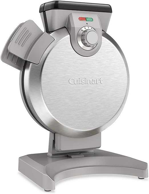 Cuisinart Mini Belgian Waffle Maker, Vertical Mini Waffle Iron, Silver, WAF-V100P1