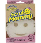 Scrub Daddy Dual-Sided Sponge And Scrubber- Scrub Mommy Dye Free - Scratch-Free Scrubber For Dishes And Home, Odor Resistant, Soft In Warm Water, Firm In Cold, Deep Cleaning, Dishwasher Safe, 1Ct