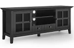 Simpli Home Acadian Solid Wood 60 inch Wide Transitional TV Media Stand