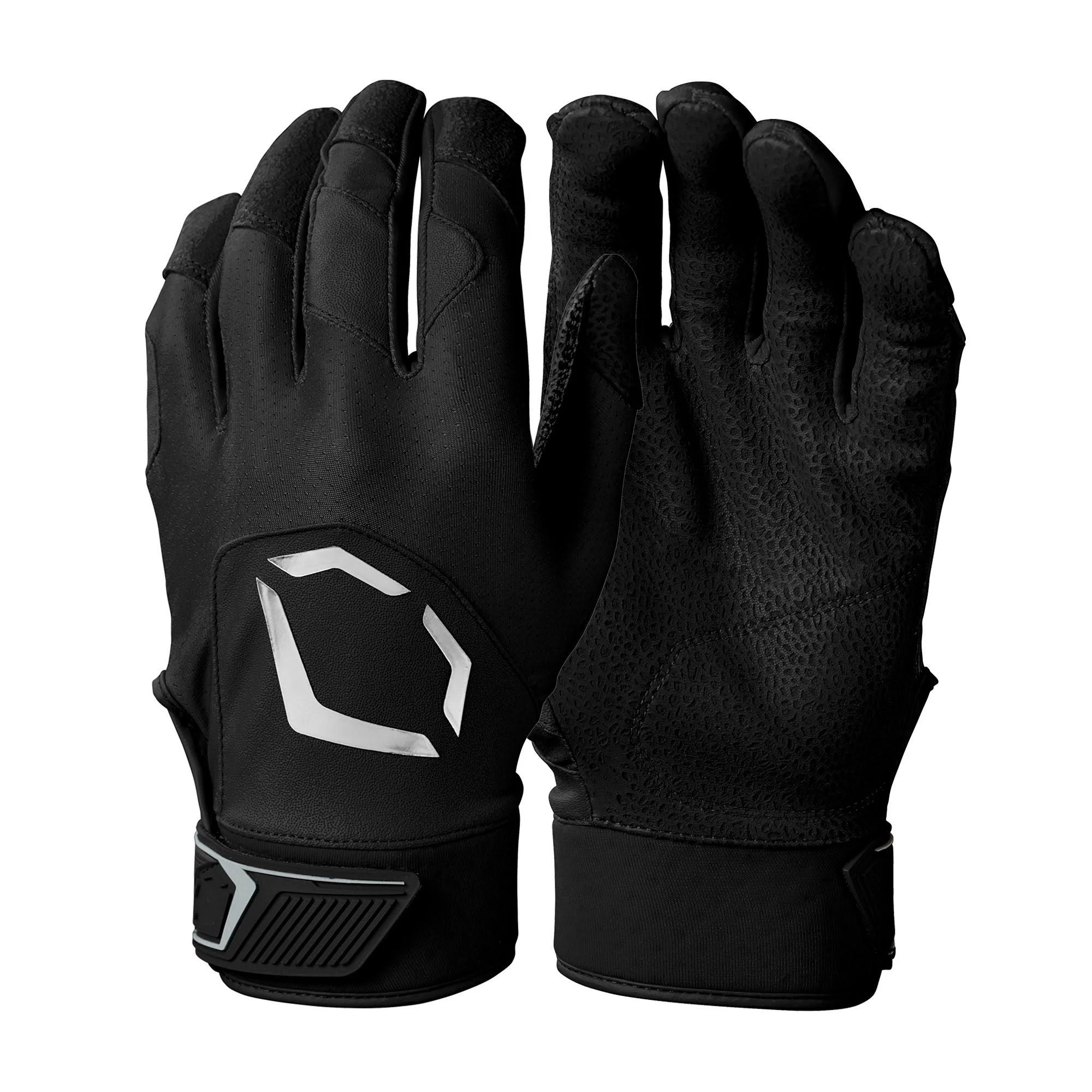 EvoShield Adult Standout Batting Gloves Black Medium