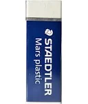 Staedtler Mars Plastic Eraser, Professional Quality, White Block Erasers, Phthalate and Latex Free, Box of 20, 526 50