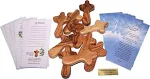 10 Small Olive Wood Pocket / Holding Crosses (2.5&#034;)