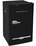 Frigidaire EFR376-MOONBM Retro Bar Fridge Refrigerator with Side Bottle Opener, 3.2 Cu. ft, Moonbeam