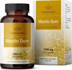 Herbamama Mastic Gum Capsules - 1400 mg, 100 Caps - Liver Health & Digestive Supplement