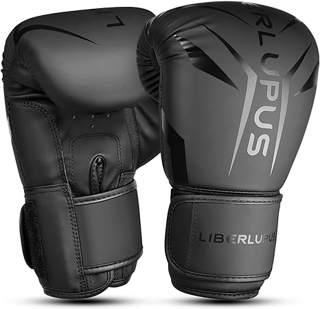 Liberlupus Boxing Gloves for Men & Women, Boxing Training Gloves, Kickboxing Gloves, Sparring Punching Gloves, Heavy Bag Workout Gloves for Boxing, Kickboxing, Muay Thai, MMA（10 12 14 16oz）