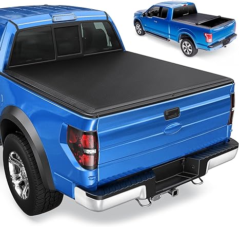 Soft Roll-up Truck Bed Tonneau Cover for Honda Ridgeline 2017-2023, Fleetside 5.0 ft 64 in Bed