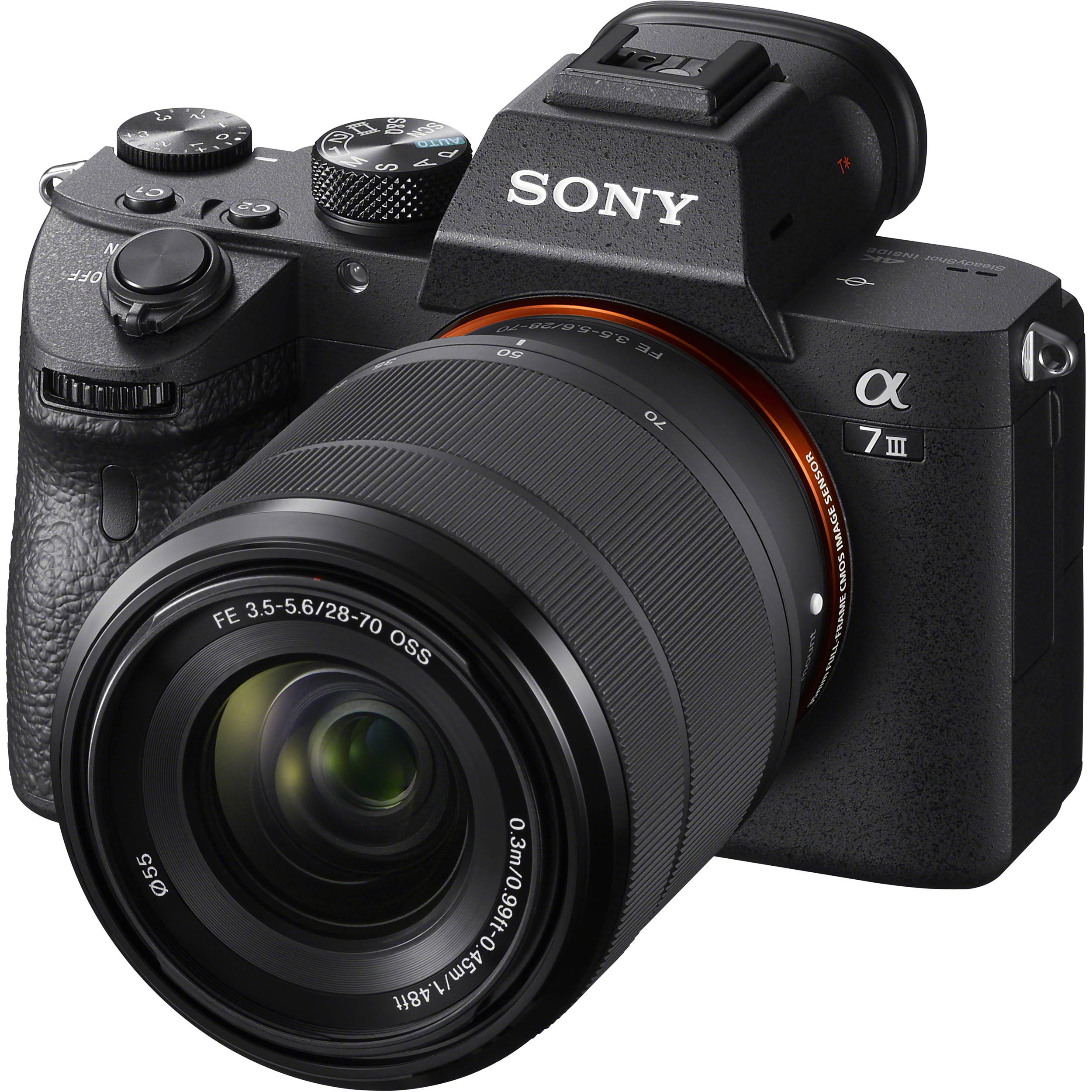 Sony a7 III (ILCEM3K/B) Full-frame Mirrorless Interchangeable-Lens Camera with 28-70mm Lens with 3-Inch LCD, Black