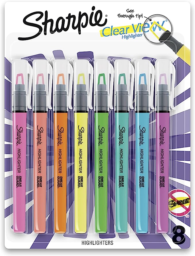 Sharpie Clearview Pen-Style Highlighter