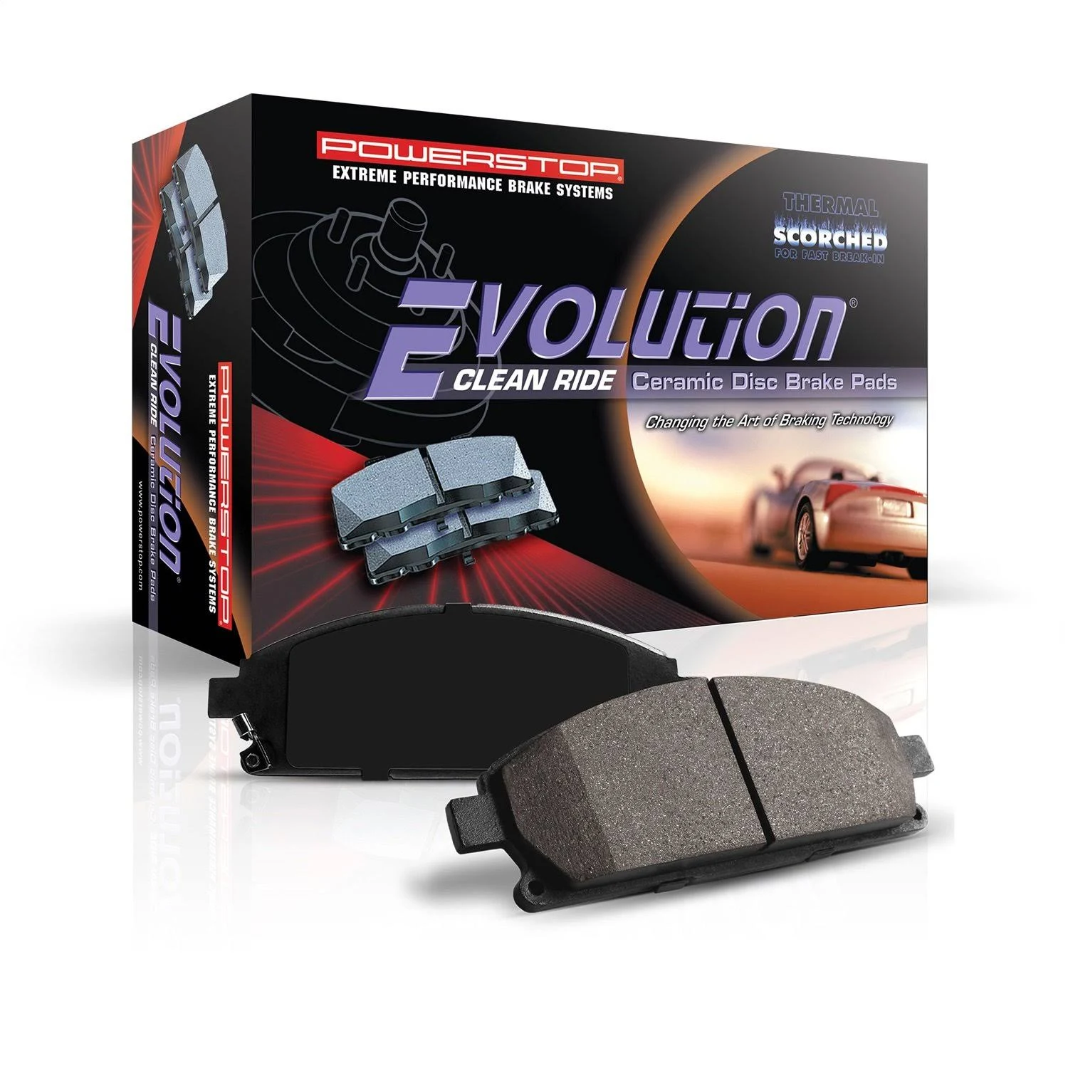 PowerStop® 16-1879 - Z16 Evolution Clean Ride Ceramic Rear Disc Brake Pads