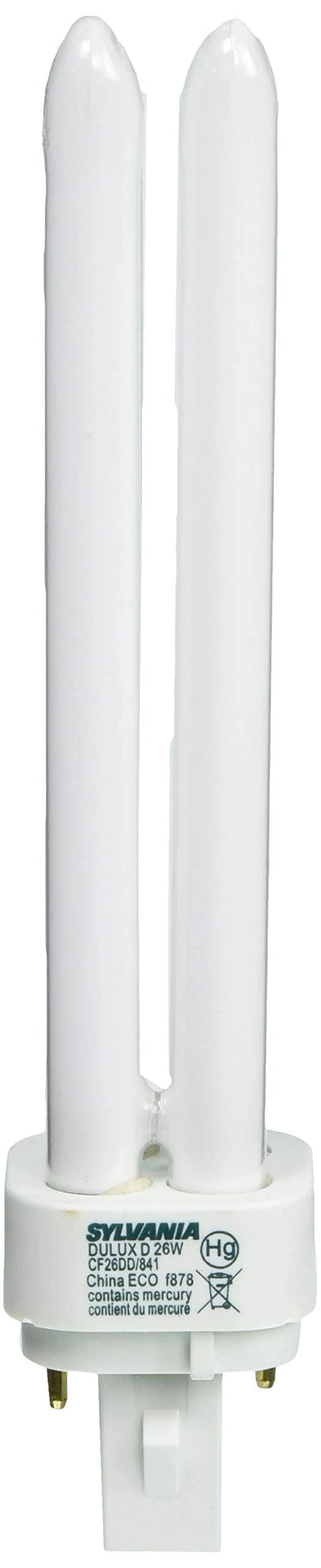 Sylvania CF26DD/841/ECO 26-Watt 4100K 2-Pin Double Tube Compact Fluorescent Lamp