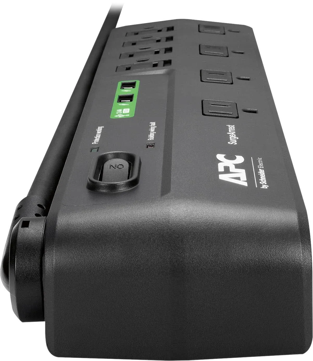 APC Surgearrest 8-outlet Pdu - 8 X Nema 5-15r, 2 X Usb - 2630 J - 120 V Ac Input - 120 V Ac, 5 V Dc