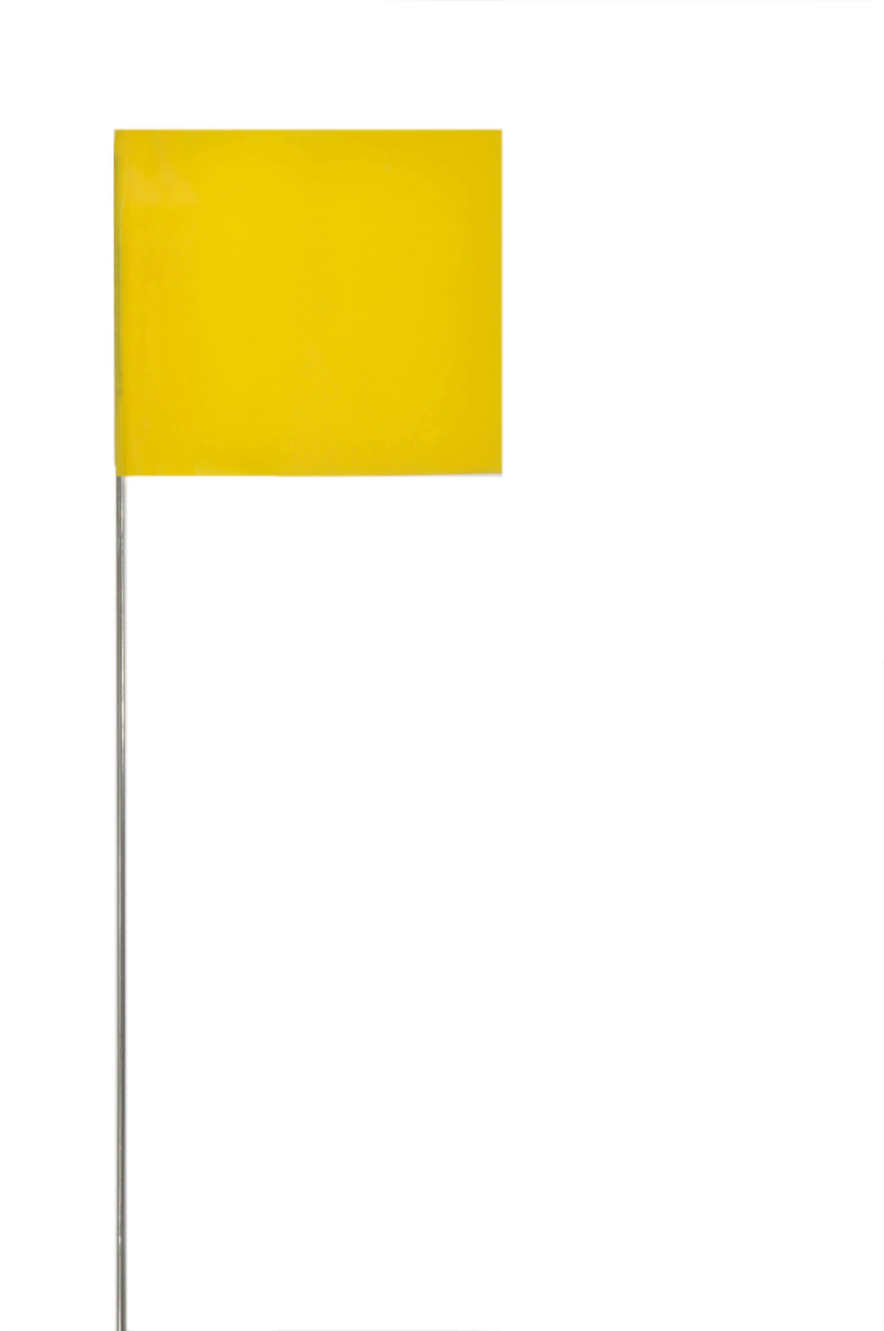 Swanson Wire Staffs Yellow Marking Flags with 15-In 2 x 3 In FY15100