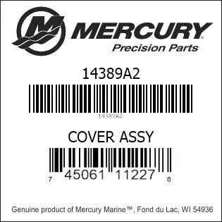 Mercury Marine Cover Assembly 14389A2