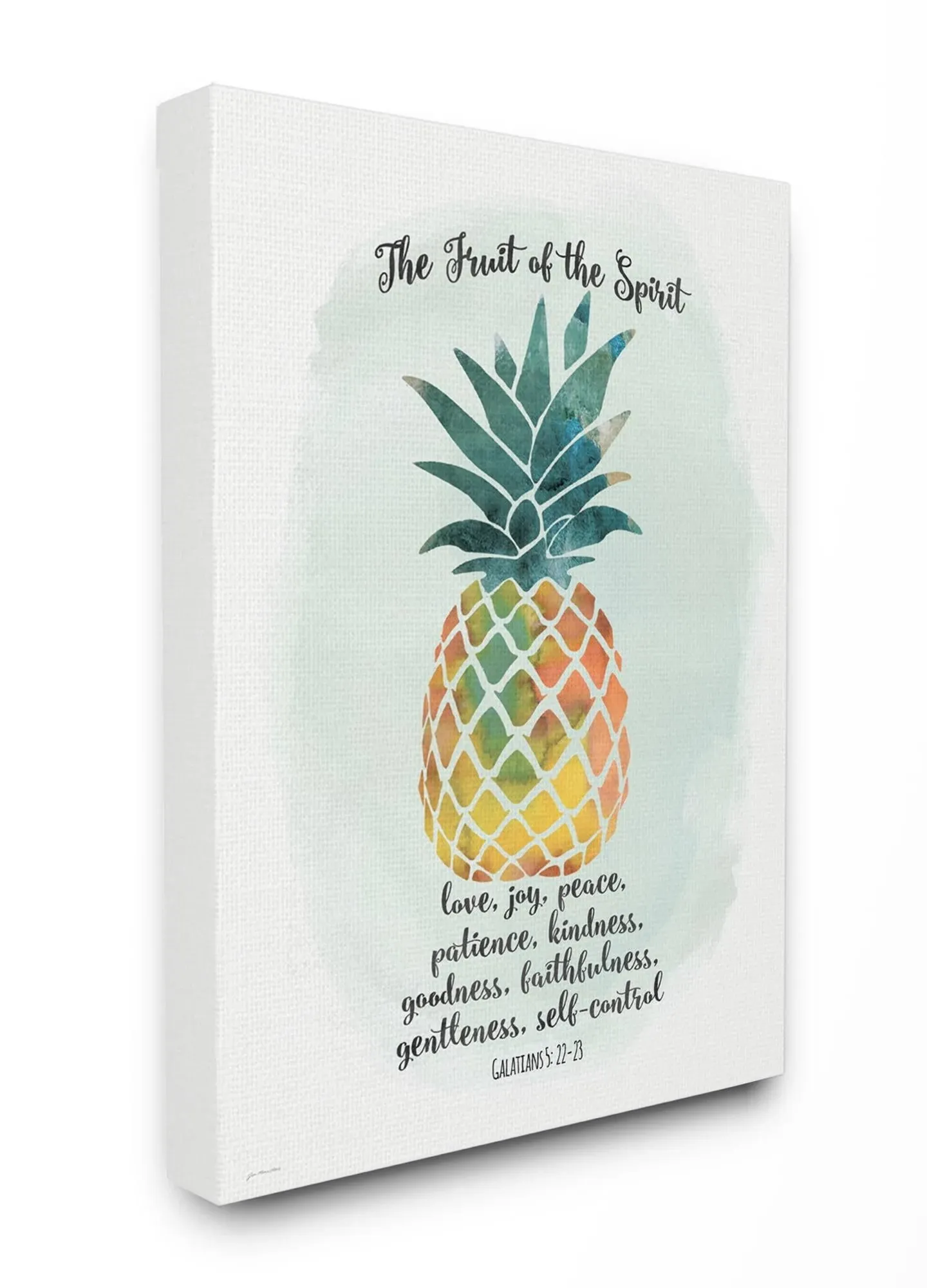 Stupell 'The Fruit of The Spirit' Pineapple Stretched Canvas Wall Art - 16 x 20