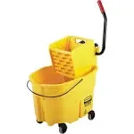 Rubbermaid WaveBrake Mopping System Bucket and Side-Press Wringer Combo