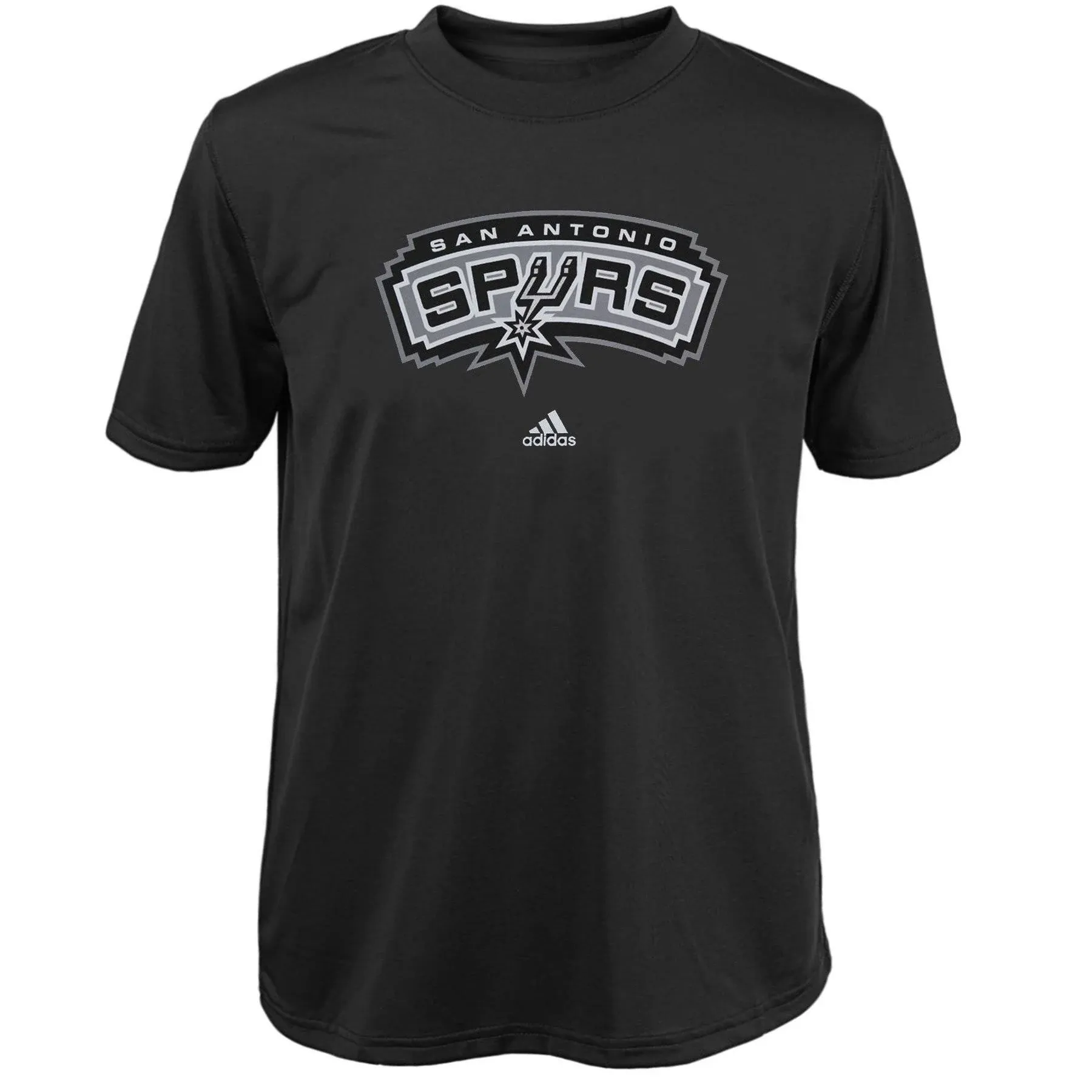 SAN ANTONIO SPURS NBA ADIDAS T-SHIRT Black LOGO THE GO-TO TEE SA SIZE Small NWT