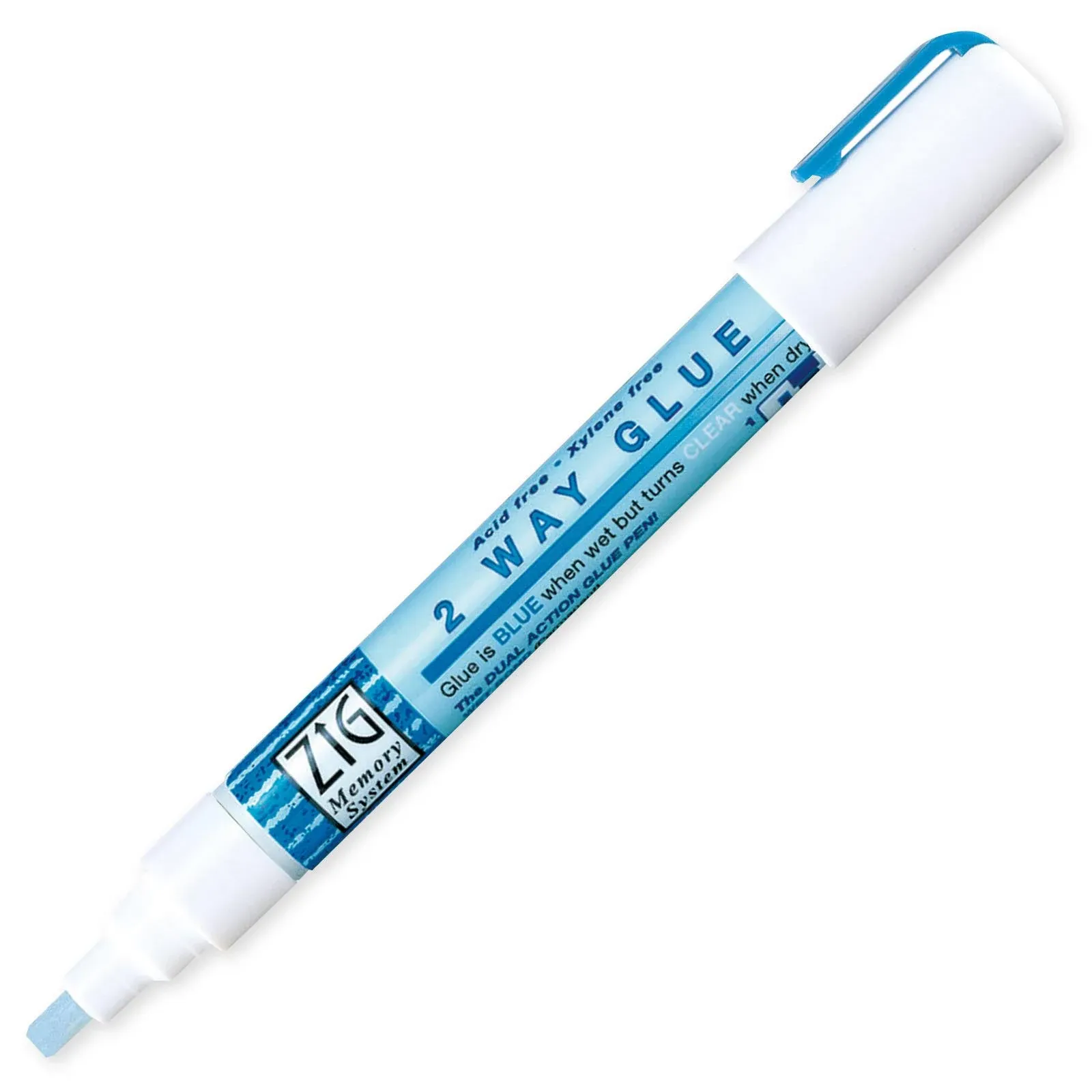 ZIG Kuretake 2-Way Glue Pen-4mm Chisel Tip, 4mm