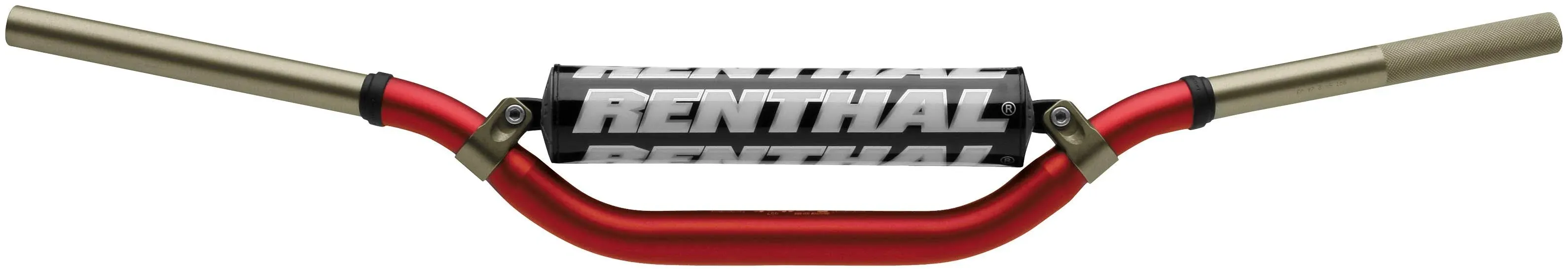 Renthal 994-01-BK-02-185 Twinwall Black 1-1/8" Aluminum Handlebar