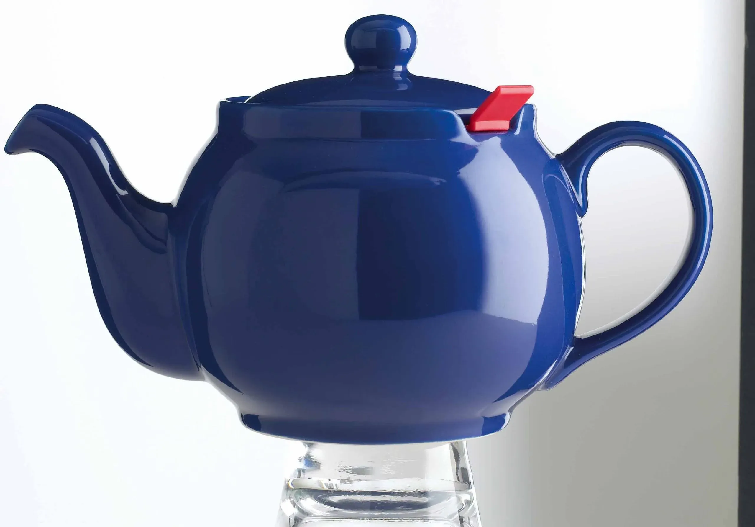 London Teapot Company-Chatsford 4-Cup Teapot with One Red Filter Blue