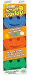 Scrub Daddy Scratch-Free Round Scrubbing Sponges, Assorted - 3 pack