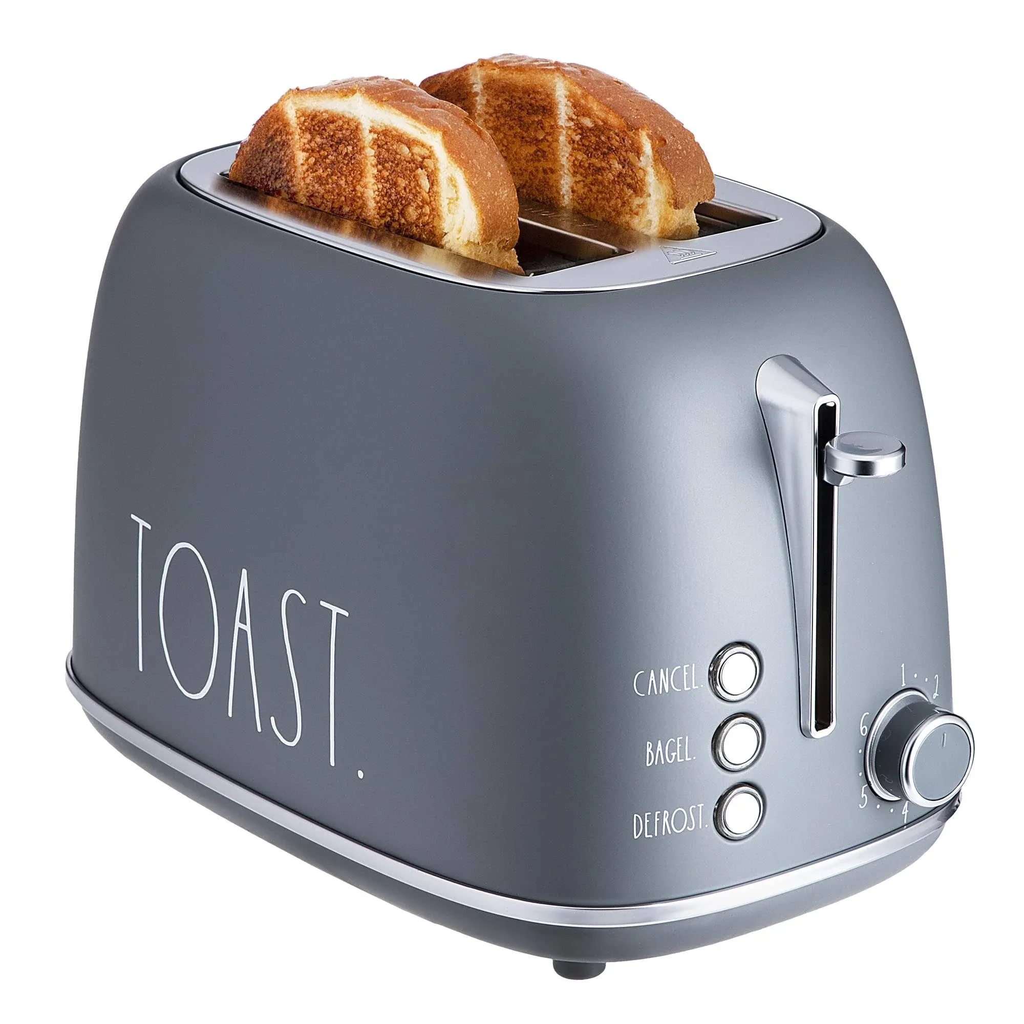 Rae Dunn Retro Rounded Bread Toaster, 2 Slice Stainless Steel Toaster with ...