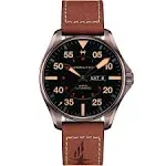 Hamilton Khaki Pilot Automatic Black Dial Men S Watch h64705531