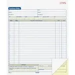 Adams Purchase Order Forms, 2-Part, Carbonless, 10.68" x 8.37" - 50 sets