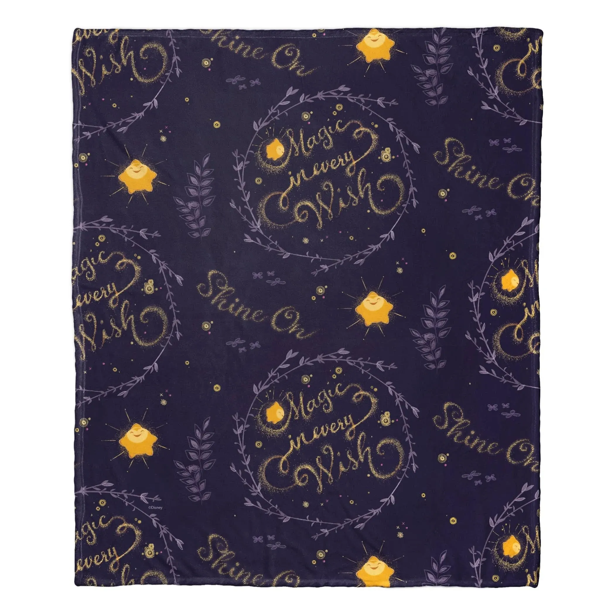 Northwest 1DWH-23600-0011-OOF 50 x 60 in. Disney Wish Magic in Every Wish Throw Blanket