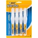 BIC - Wite-Out Shake 'N Squeeze Correction Pen, 8 mL, White, 4/Pack